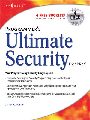 cover image of Programmer's Ultimate Security DeskRef